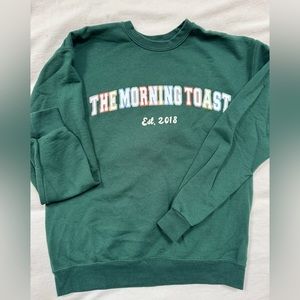 The Morning Toast (The Toast) Crewneck - Green Size Medium